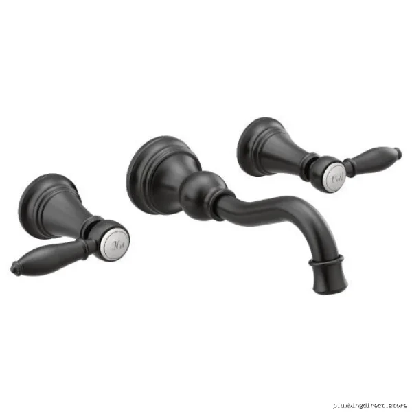Moen Matte Black Wall Mount Bathroom Faucet Trim - TS42106BL