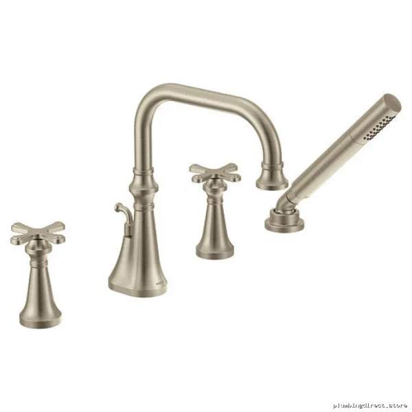 Elegant Roman Tub Faucet with Handshower Attachment - Durable Brushed Nickel Finish Moen TS44506BN
