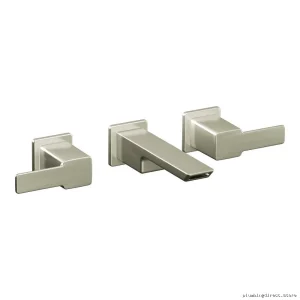 Wall-Mount 90-Degree Bathroom Faucet Trim - Brushed Nickel TS6730BN Moen