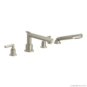 Moen Brushed Nickel Roman Tub Faucet with Hand Shower TS93004BN