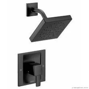 Moen TS2712BL 90-Degree Thermostatic Shower Valve Trim - Matte Black
