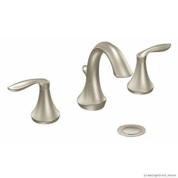 Eva High-Arc Widespread Bathroom Faucet: Brushed Nickel Finish - TV6420BN Moen - Image 3
