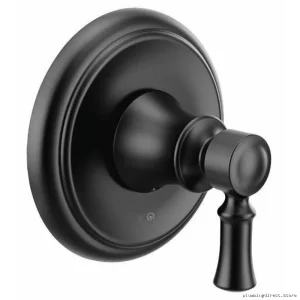 Moen UT2031BL Dartmoor Matte Black Shower Valve Trim Kit - Modern Upgrade