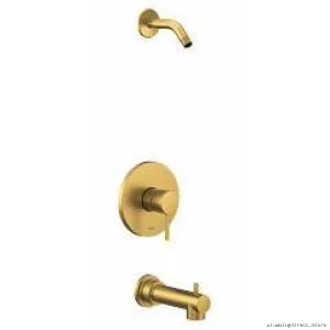 Moen Brushed Gold Tub Shower Trim Kit UT2193NHBG No Shower Head Included