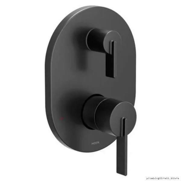 Moen UT3331BL Matte Black 3 Series Valve Trim with Built-In Diverter for Bathrooms