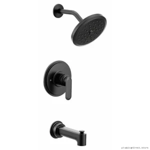 Greenfield M-Core 3 Series Eco-Performance Tub & Shower Trim Set - Matte Black UT33323EPBL Moen