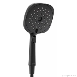Moen Verso 5 Matte Black Hand Shower, 2.5 gpm, Infiniti Dial Control 220H5BL