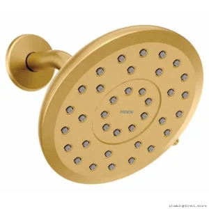 Moen Verso 7 Rainshower Showerhead – Adjustable Pressure Design in Brushed Gold