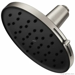 Moen Verso 9 Brushed Nickel Shower Head with Magnetic Dock 2.5 GPM Rainshower