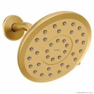 Moen Verso High-Pressure Rainshowershower Head with Adjustable Flow - Brushed Gold