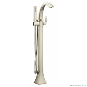 Modern Freestanding Tub Filler - Moen Voss 695BN Brushed Nickel