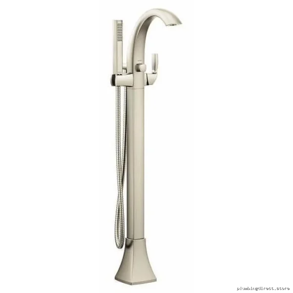 Modern Freestanding Tub Filler - Moen Voss 695BN Brushed Nickel
