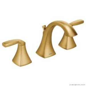 Moen Voss Widespread Bathroom Faucet Trim Kit - Brushed Gold Modern Design T6905BG