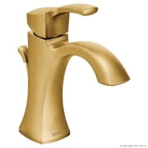 Luxury Brushed Gold Moen Voss Bathroom Faucet Single Hole