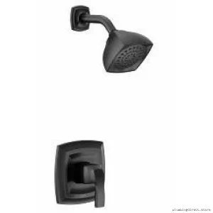 Moen Voss M-Core 2 Matte Black Shower Trim Set - Stylish UT2692EPBL Upgrade