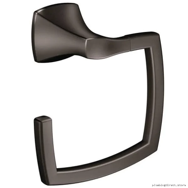 Moen Voss Oil-Rubbed Bronze Bathroom Wall Mount Towel Ring YB5186ORB - Image 3