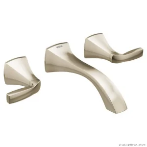 Moen Voss Polished Nickel Bathroom Faucet - Wall Mount Trim T6906NL