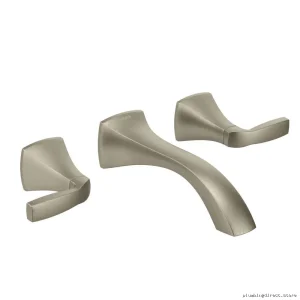 Premium Moen Voss Wall Mount Bathroom Faucet Brushed Nickel