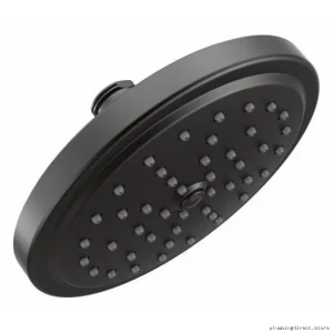 moen water-saving rainfall showerhead matte black eco-friendly high-pressure design