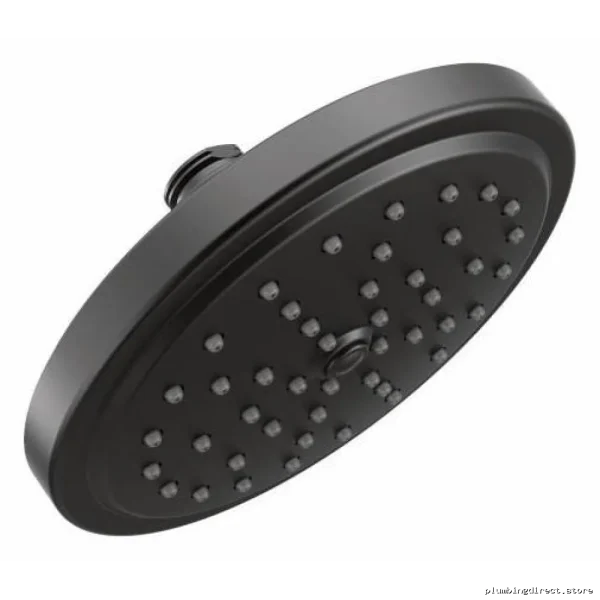moen water-saving rainfall showerhead matte black eco-friendly high-pressure design