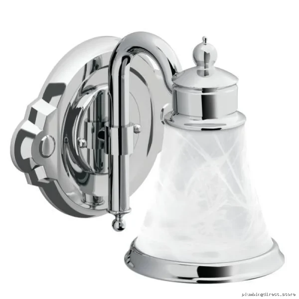 Moen Waterhill Chrome 1-Globe Wall Sconce Light YB9861CH for Modern Decor