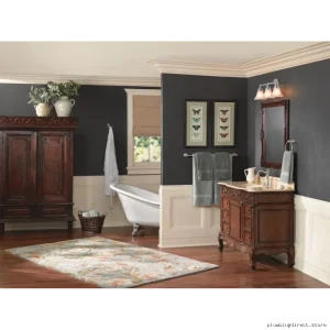 Moen Weymouth 24-Inch Matte Black Bathroom Towel Bar YB8424BL