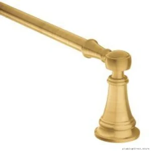 Moen Weymouth 24in Brushed Gold Towel Bar - Modern Bathroom Accessory