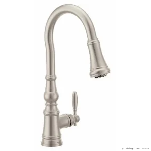 Weymouth 3-In-1 Filtration Kitchen Faucet Pulldown + Spray - Stainless Steel Spot Resistant FS73004SRS Moen