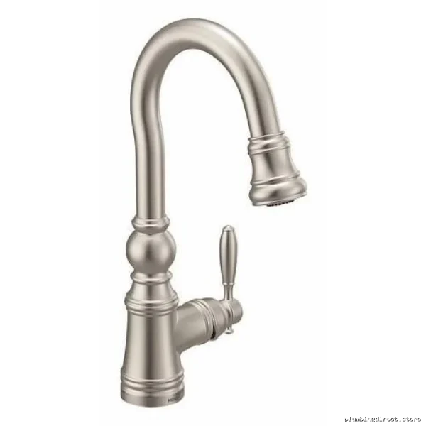 Moen Weymouth Bar Faucet Pull-Down Spray - Spot-Resistant Stainless Steel S53004SRS - Image 2
