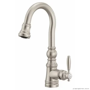 Moen Weymouth Bar Faucet Pull-Down Spray - Spot-Resistant Stainless Steel S53004SRS