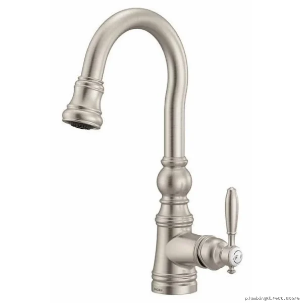 Moen Weymouth Bar Faucet Pull-Down Spray - Spot-Resistant Stainless Steel S53004SRS