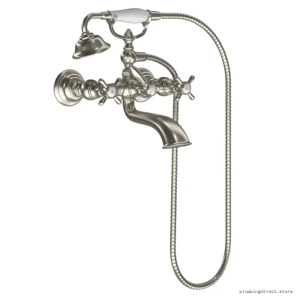 Brushed Nickel Wall Mount Tub Faucet - Moen Weymouth Collection S22105BN