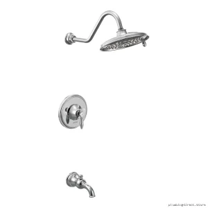 Moen Weymouth Chrome Tub & Shower Trim - Eco-Performance, Posi-Temp Control