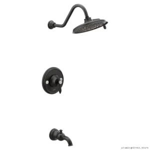 Moen Weymouth Eco-Friendly Tub & Shower Trim with Posi-Temp - Matte Black TS32104EPBL