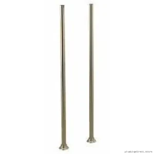 Install Moen Weymouth Floor Mount Risers - Polished Nickel Finish, Easy Install Stainless Steel Construction TS25105NL