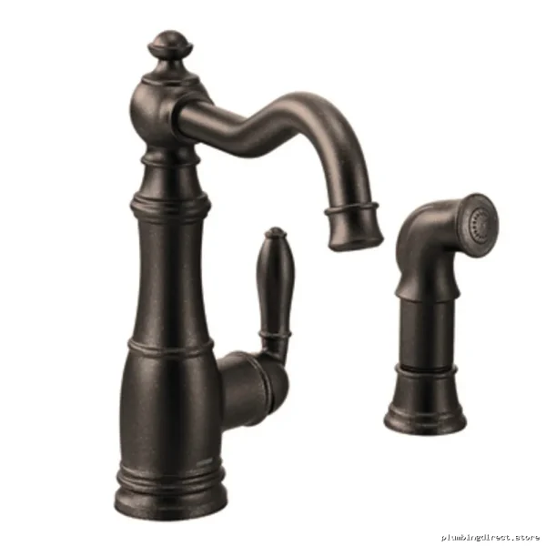 Moen S72101ORB Weymouth Kitchen Faucet – Oil Rubbed Bronze Finish with Separate Spray - Image 2