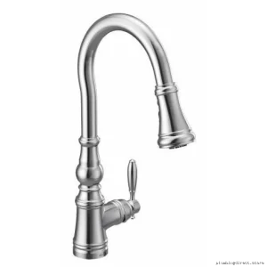Moen Weymouth Kitchen Faucet with Pull-Down Spray - Chrome S73004