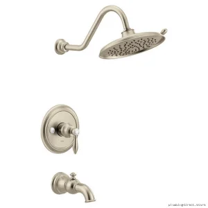 Moen Weymouth M-Core 3 Tub & Shower Trim Set Brushed Nickel Finish UTS33103EPBN