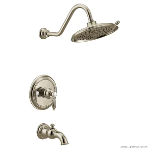 Moen Weymouth M-Core 3 Tub & Shower Trim in Polished Nickel Finish UTS33103NL