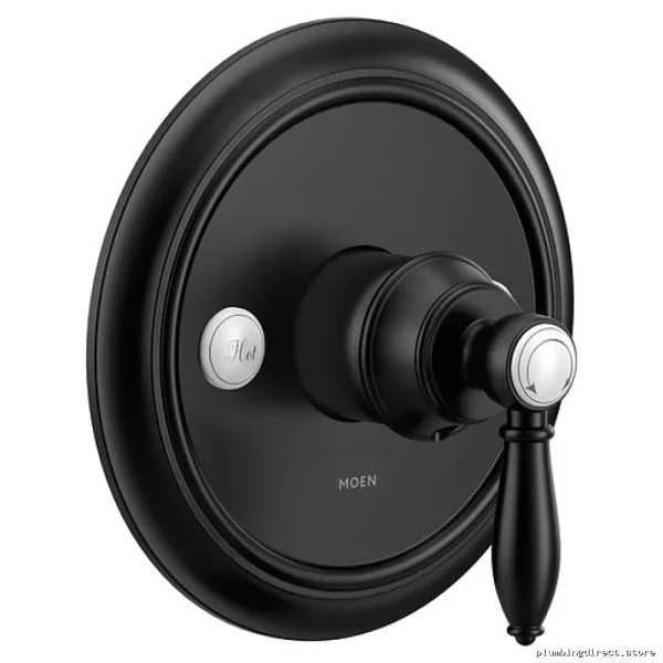 Moen Weymouth M-Core 3 Valve Trim Matte Black - Modern Bathroom Upgrade UTS33101BL