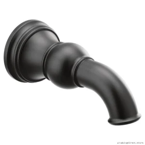 Moen Weymouth Tub Spout Less Diverging Design - Matte Black S12105BL