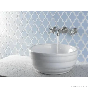 Modern Polished Nickel Wall Mount Bath Faucet Trim - Moen Weymouth