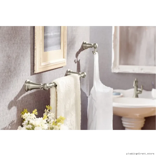 Moen Weymouth Polished Nickel 18-Inch Towel Bar