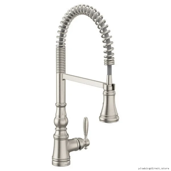 Moen Weymouth Pre-Rinse Kitchen Faucet with Pulldown Spray - Spot-Resist Stainless Steel S73104SRS