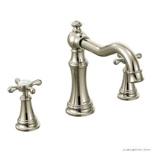 Moen Weymouth Collection Roman Tub Faucet - Polished Nickel