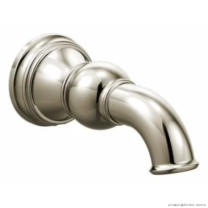 Moen Weymouth Polished Nickel Tub Spout No Diverter S12105NL