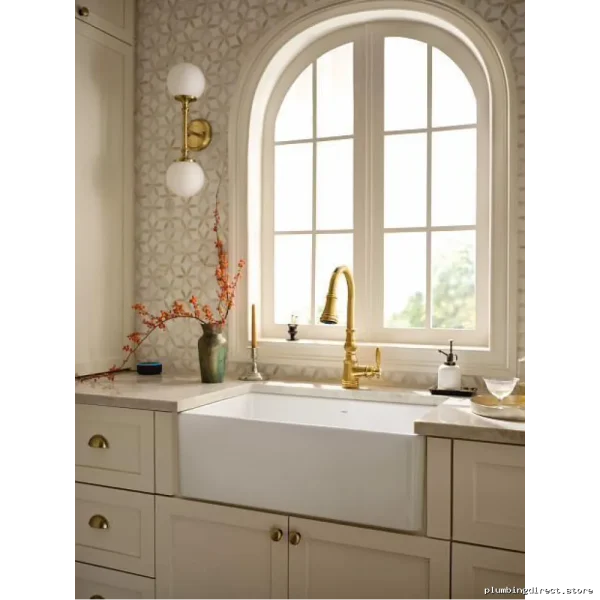Moen Weymouth Smart Motion Control Kitchen Faucet - Pulldown Spray Touchless Brushed Gold - Image 2