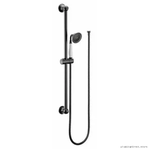 Moen Weymouth Water-Efficient Single-Function Handheld Shower in Matte Black Finish - S12107EPBL