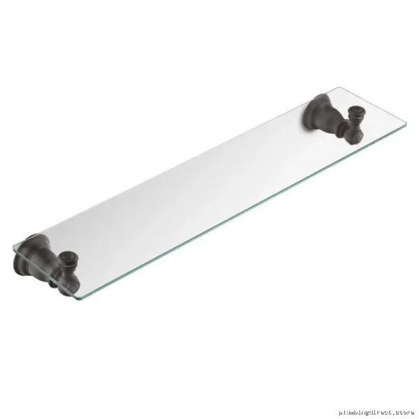 Moen YB5490WR Wrought Iron Glass Shelf - Durable Modern Design by Kingsley