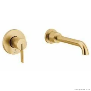 Moen Brushed Gold Wall Mount Tub Faucet Trim WT6221BG Single Handle